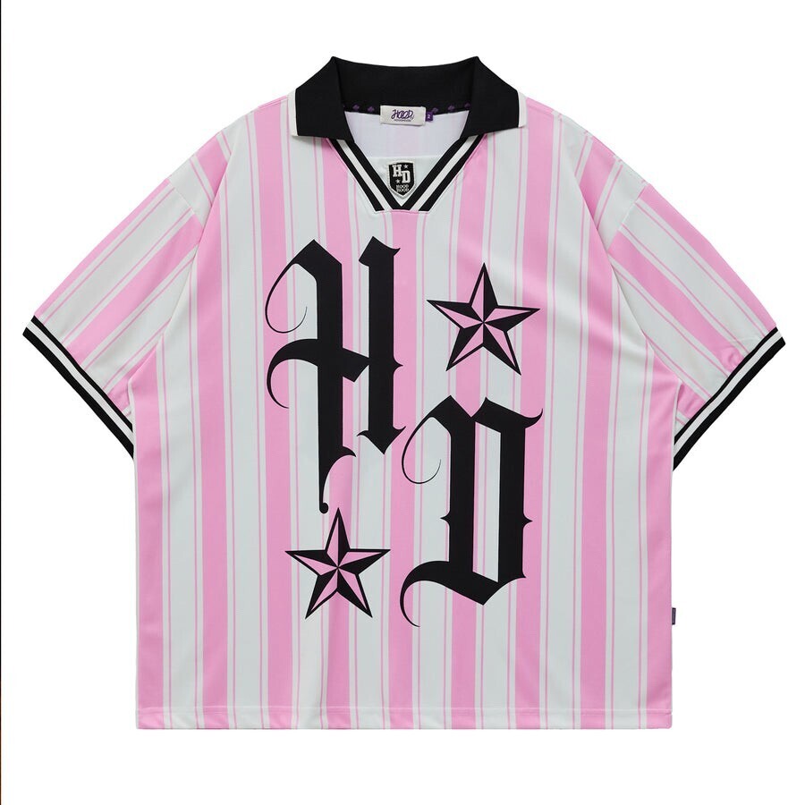 HOODHOOD HD フットボールカラージャージハーフスリーブ