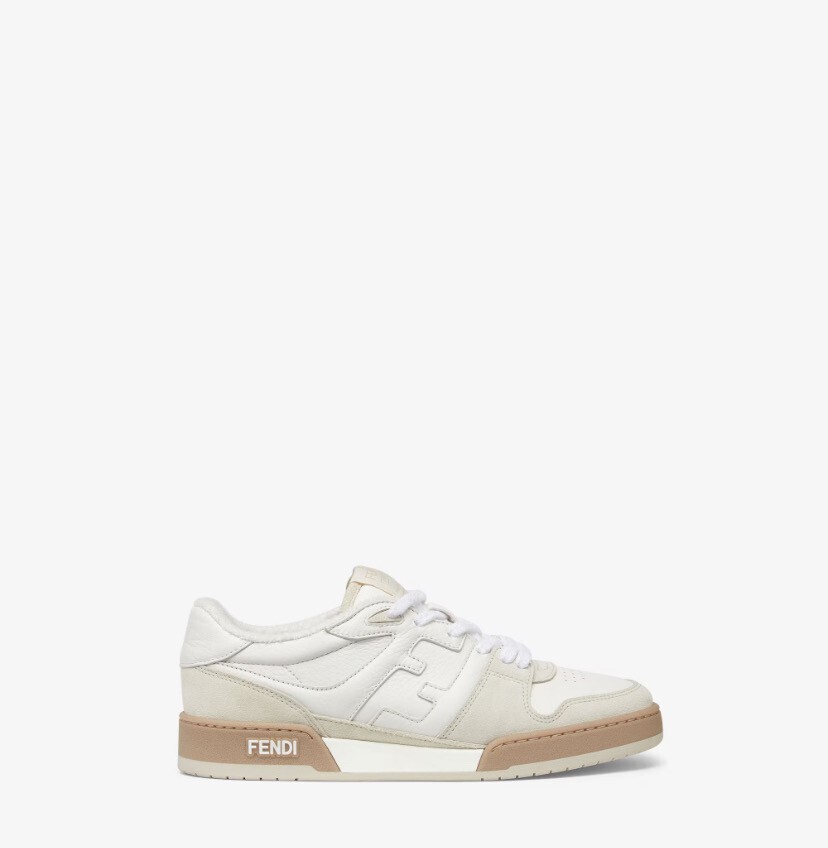 FENDI フェンディ マッチ スニーカーホワイトスエード ロートップ