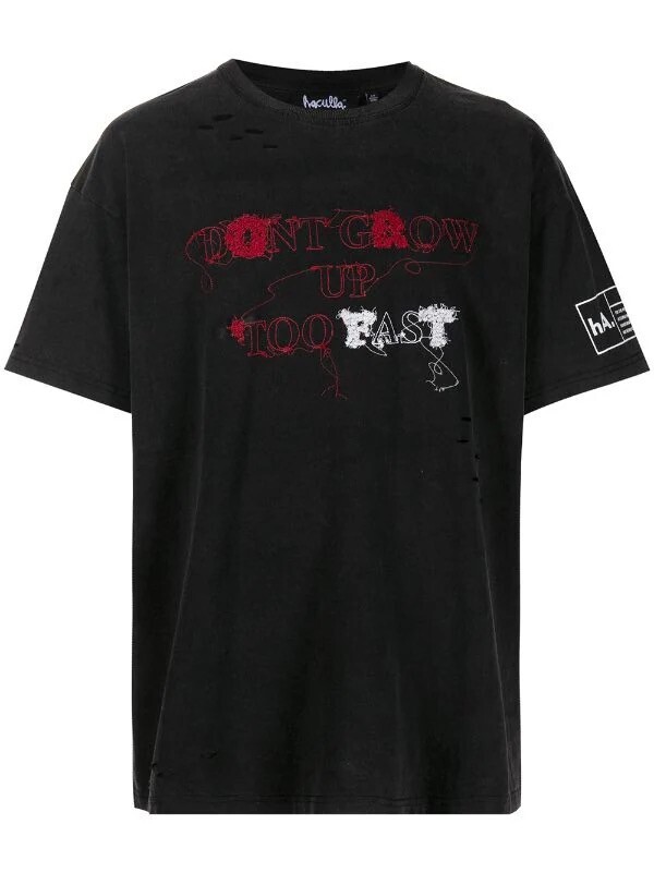 Haculla Don't Grow Up Too Fast ストレッチ Tシャツ