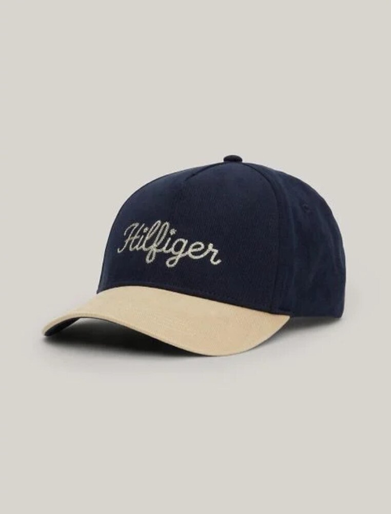 TOMMY HILFIGER Men's Blue Hilfiger Monotype Logo Baseball Cap