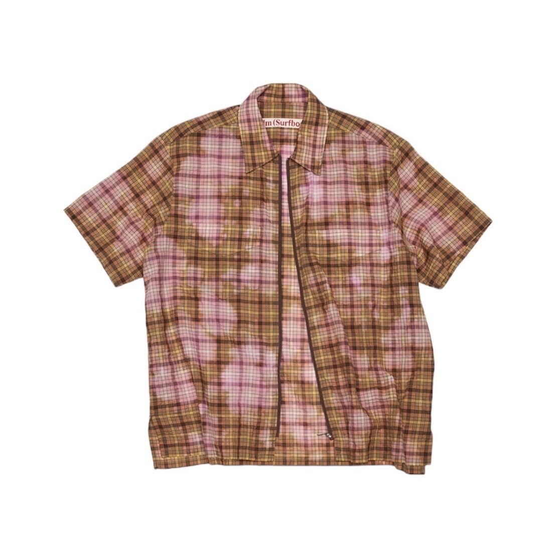 Stockholm surfboard club BLEACHED ZIP SHIRT