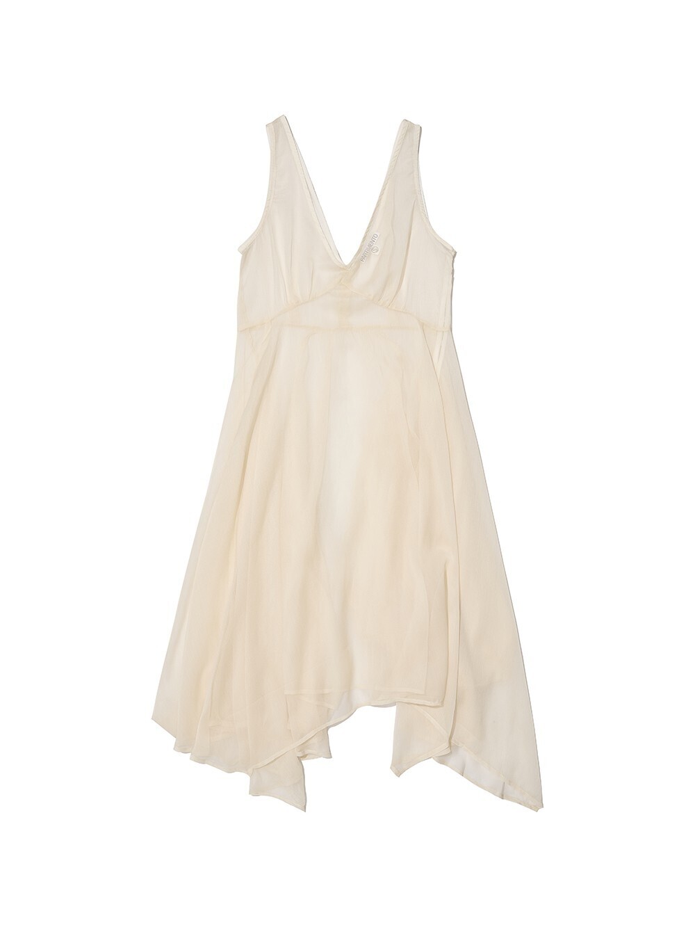 PARTIMENTO SHEER UNBALANCE LAYERED DRESS