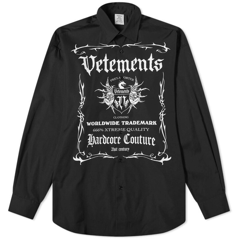 VETEMENTS Black Label Shirt