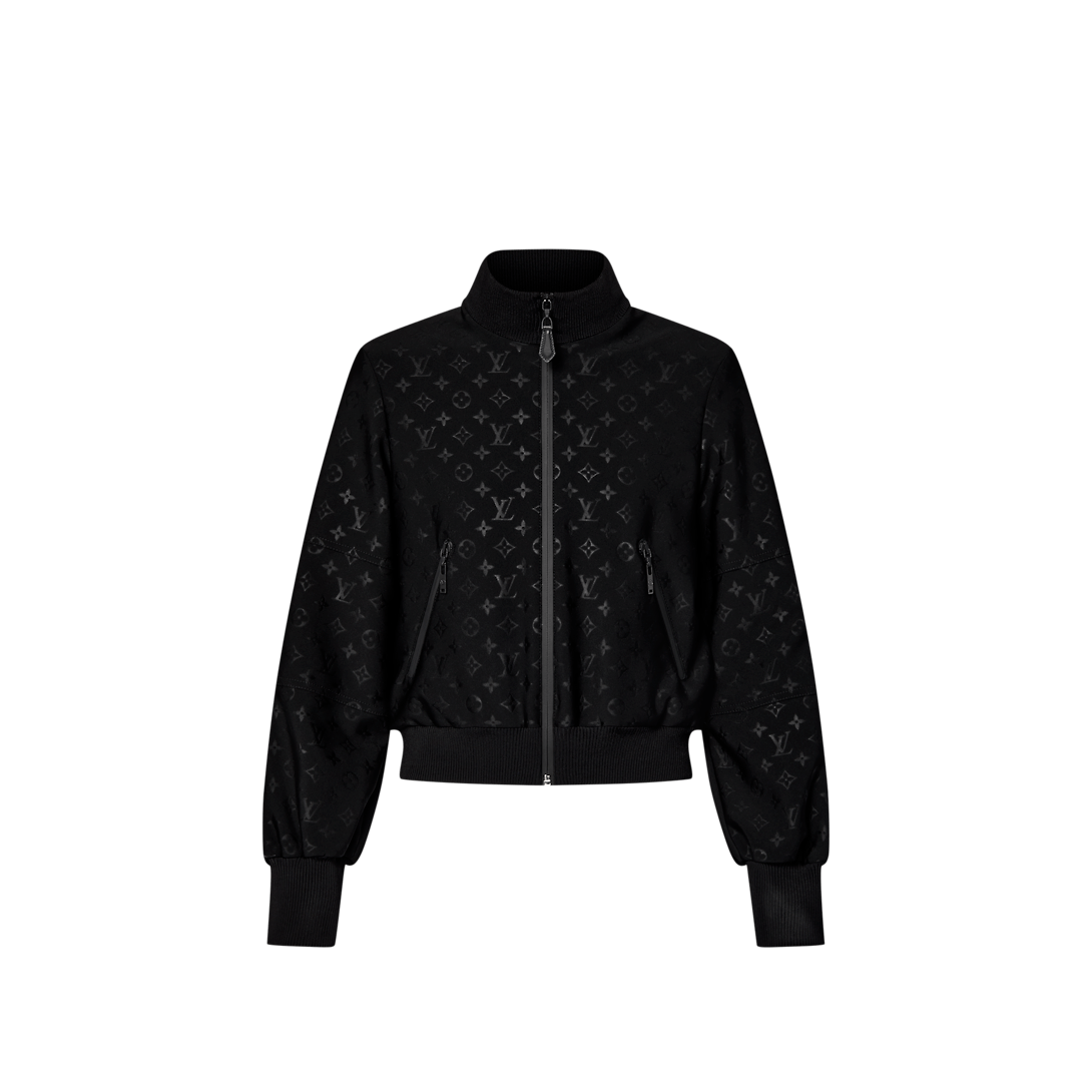 LOUIS VUITTON エンボスモノグラムジップアップジャケット
