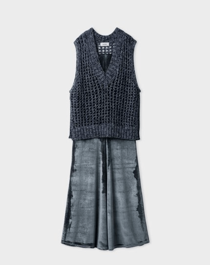 MIESROHE ニットベストSETベロアベアワンピース