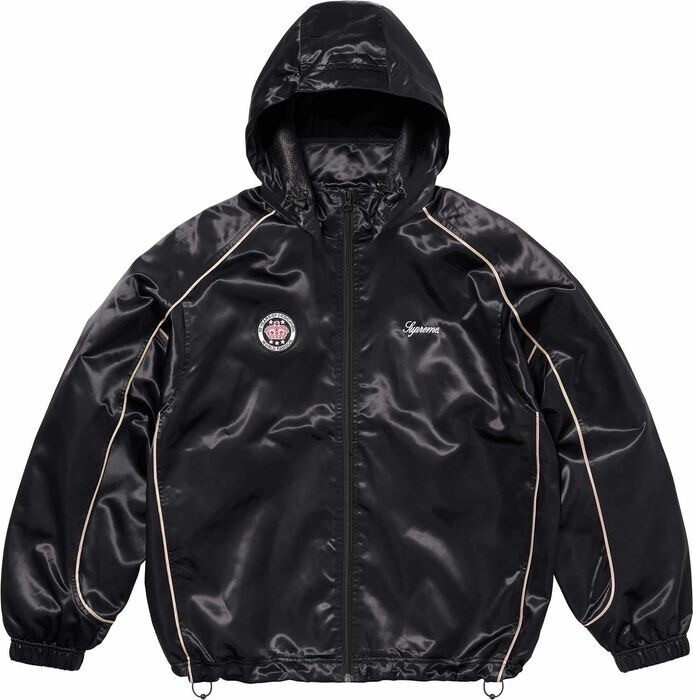 Supreme Satin Hooded Track Jacket