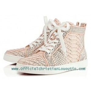 Christian Louboutin LOUIS ORLATO Python Degrade Femme POUDRE