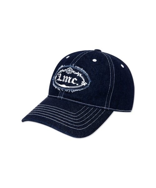 LMC DENIM GOTHIC OVAL 6PANEL CAP navy