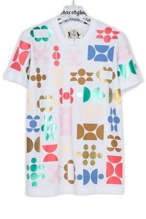 Starstyling HALF-ROUNDS ALLOVER T-SHIRT MULTI