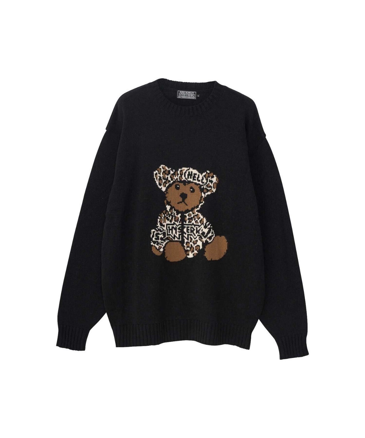 HYSTERIC GLAMOUR BEAR PANTHERジャカード セーター
