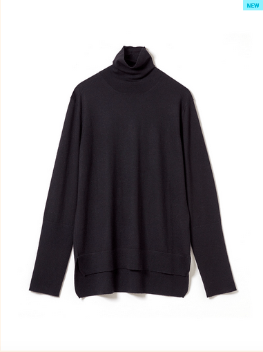 TANILAG FINE GAUGE CASHMERE TURTLE NECK SWEATER