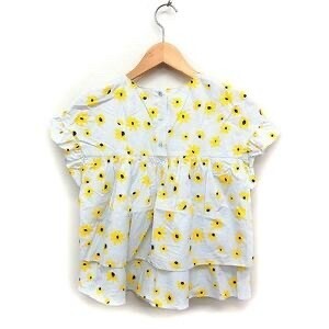 ZARA ストライプ 花柄ブラウス