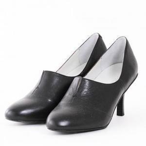 everydayCREA 【CR00701】everydayCREA / Vラインミドルパンプス（BLACK）