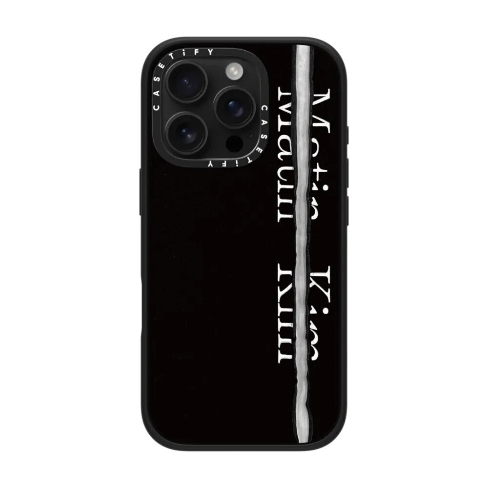 CASETiFY Matin Kim Black Logo Case