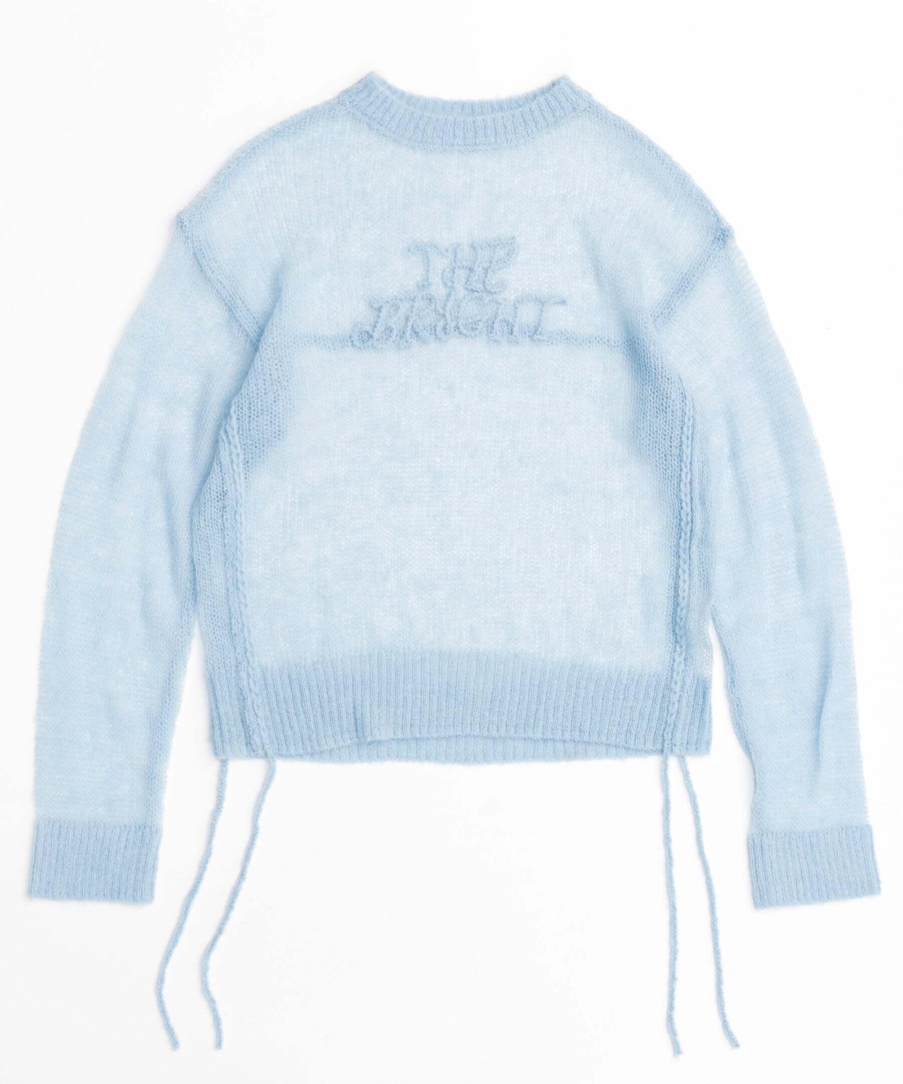 MAISON SPECIAL Bright Logo Sheer Knitwear