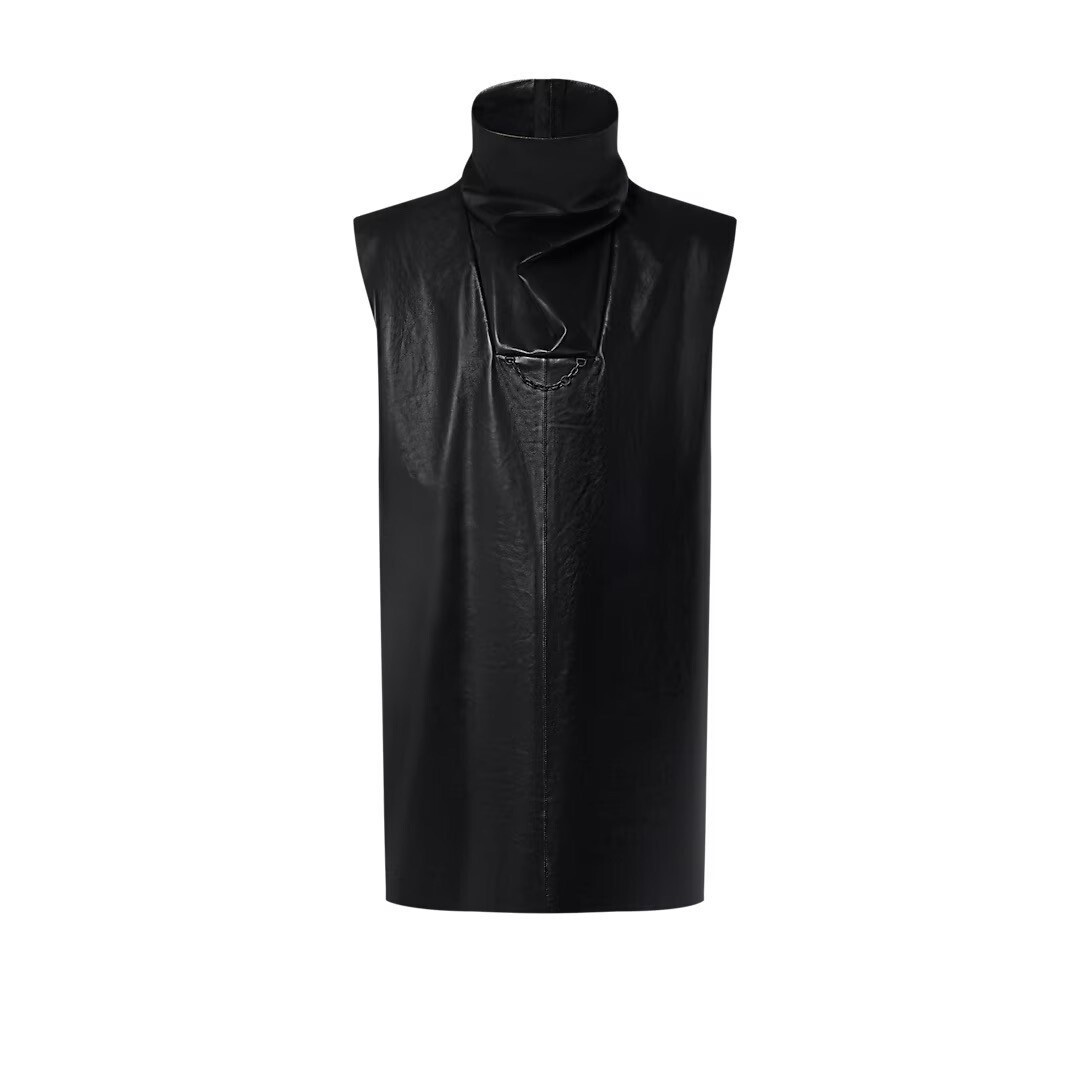 LOUIS VUITTON レザーハイネックトップ
