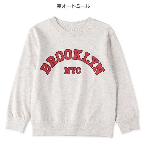 西松屋 ミニ裏毛ビッグロゴBROOKLYNトレーナー