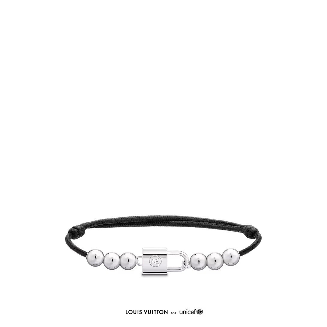 LOUIS VUITTON ブレスレット シルバー・ロックイット ビーズ シルバー ブラック