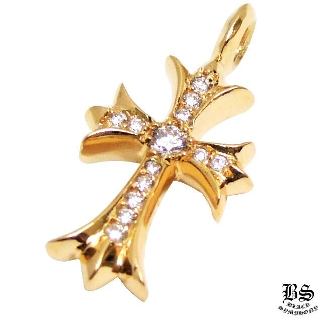 CHROME HEARTS タイニーCHクロスチャーム22K with パヴェダイヤモンド