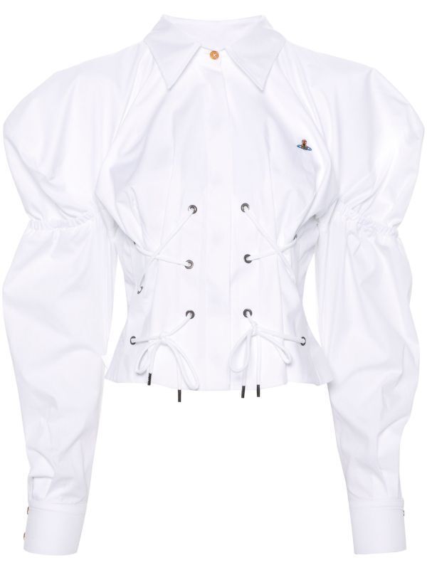Vivienne Westwood Orb embroidered Cotton Shirt