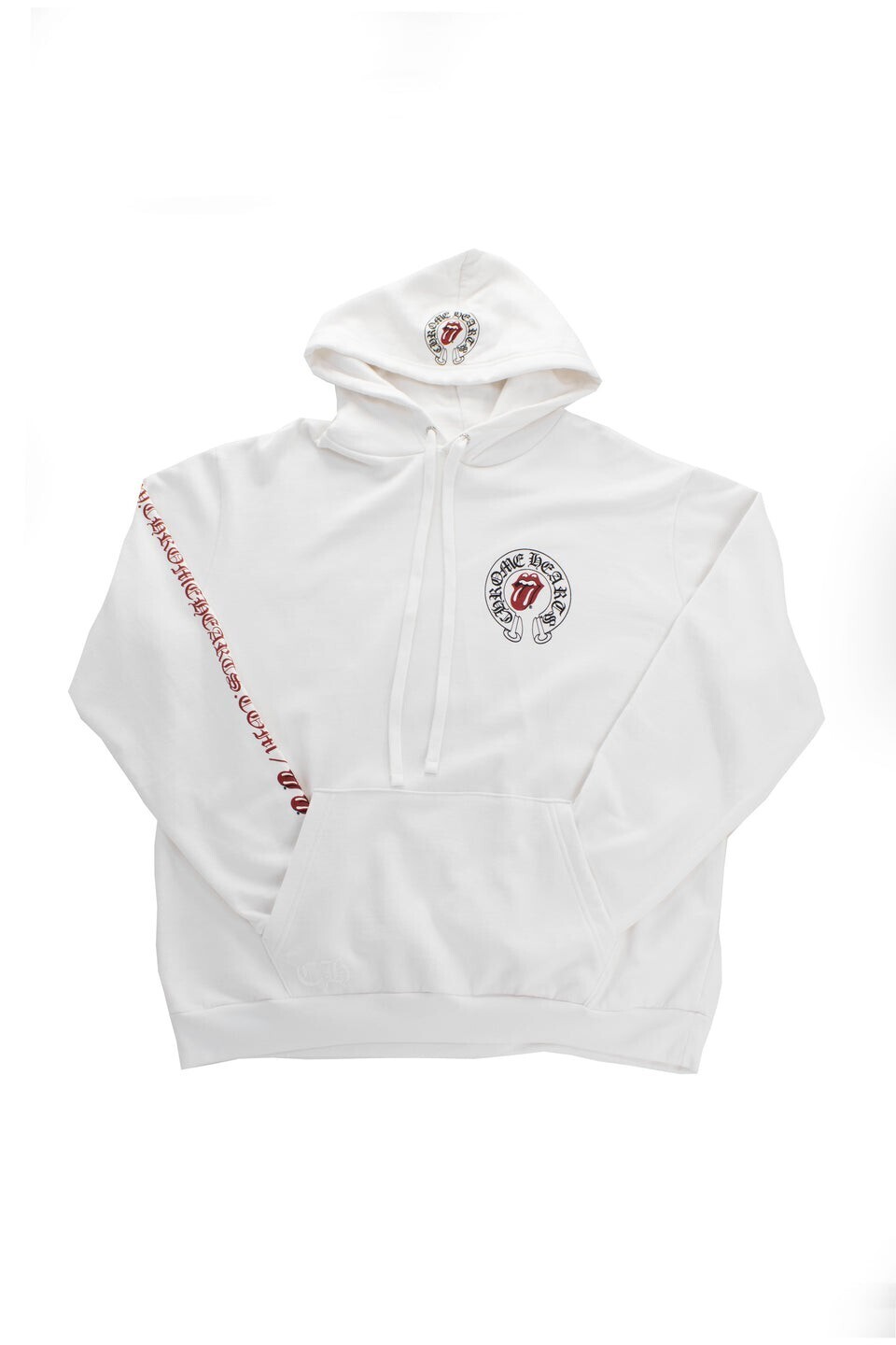 CHROME HEARTS Holiday 2022 Rolling Stones White Hoodie