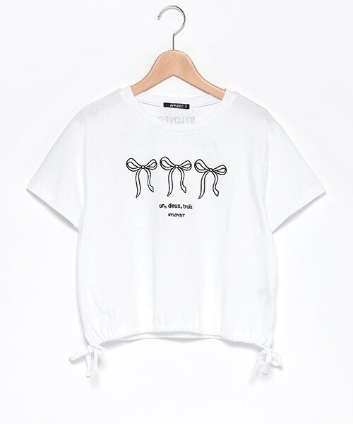 by LOVEiT ドロストリボンTシャツ
