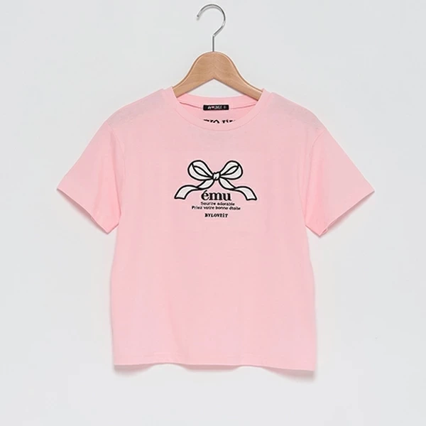 by LOVEiT パッチリボンTシャツ