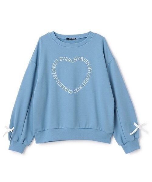 by LOVEiT 袖リボンハートプルオーバー