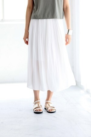 AZUL by moussy 《SALE》Peジョーゼットプリーツマキシスカート