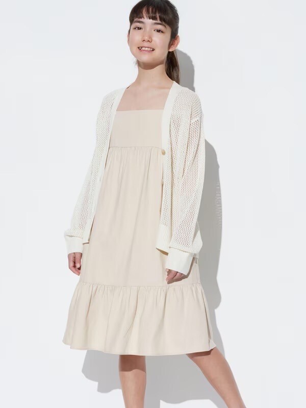 UNIQLO リネンブレンドキャミソールワンピース