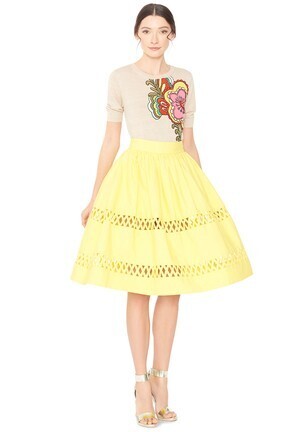 Alice + Olivia MORINA TRIM SKIRT | スカート | アパレル | alice + olivia(アリス アンド オリビア)日本公式オンラインストア