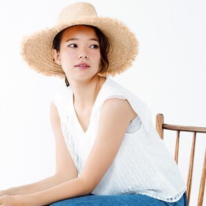flower fringe straw hat〜フリンジストローハット