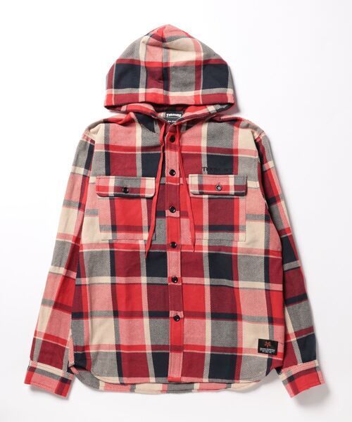 THRASHER SANSKRIT HOODED FLANNEL SHIRTS