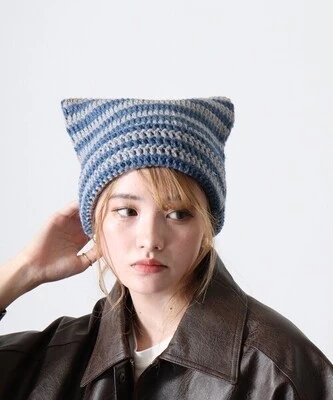 美品】Mediam ミディアム Knit Hat 帽子 ニット帽|帽子 美品】Mediam ミディアム Knit Hat 帽子 ニット帽|帽子