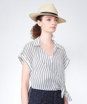 AULA AILA LAWN STRIPE SHIRT
