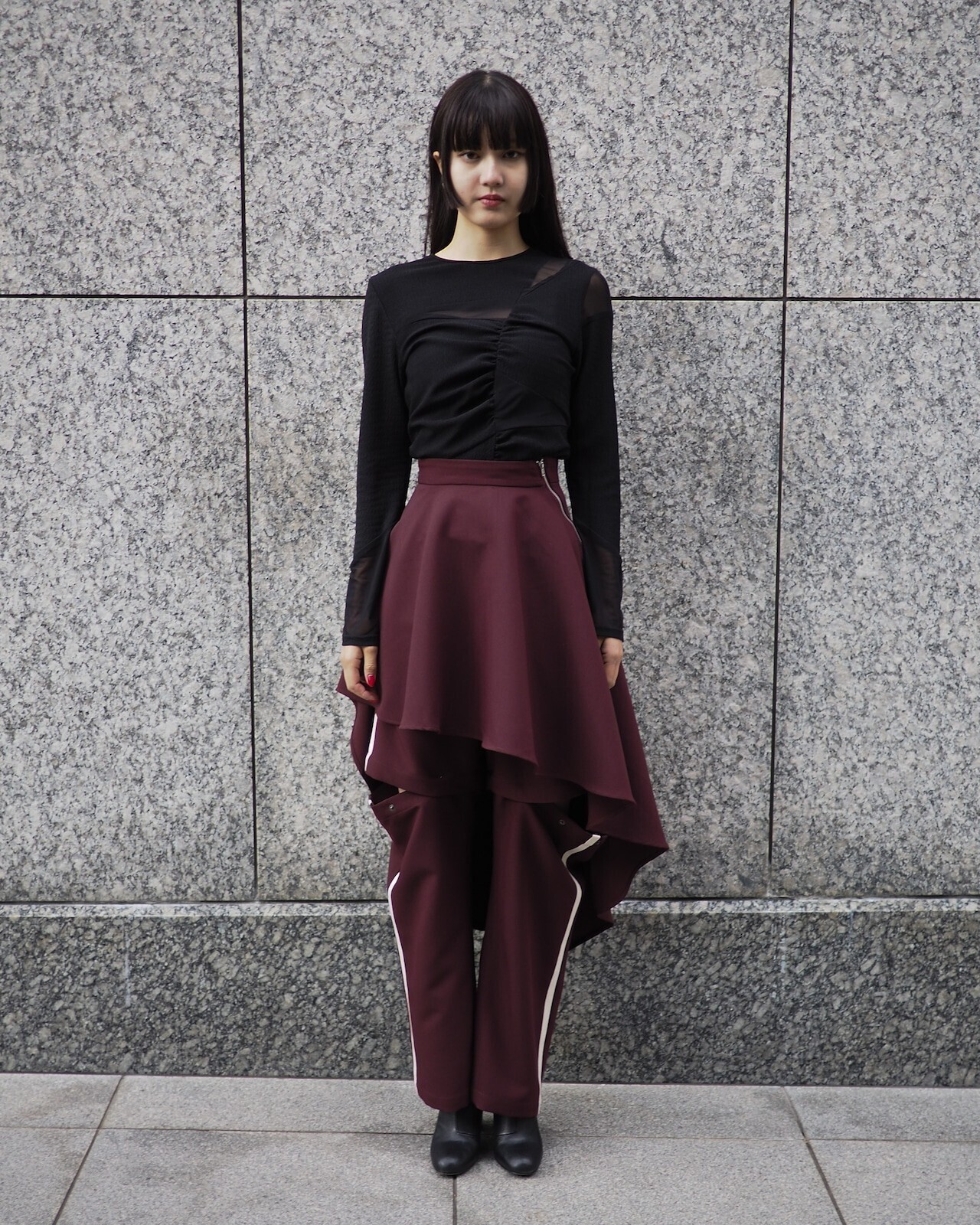 IMMEZ FLARE SKIRT SET JERSEY PANTS