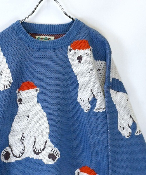 おしゃれスタ 【Soupy Soupy】BIG Jacquard knit