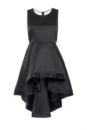 PINKO elegant short dress in diagonal-weave duchesse