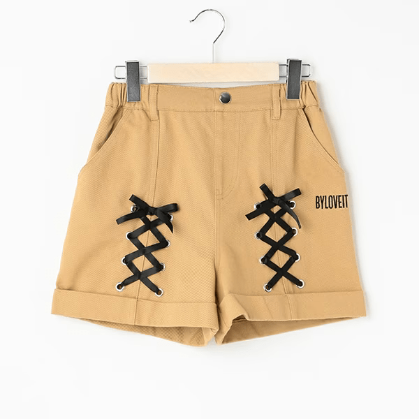 by LOVEiT レースアップショートパンツ
