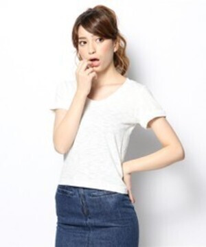Lily Brown 【L.B DAYLY STOCK】UネックTシャツ
