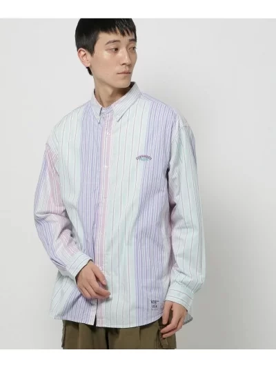 niko and ... 【Collegiate Pacific】別注マルチストライプボタンダウンシャツ