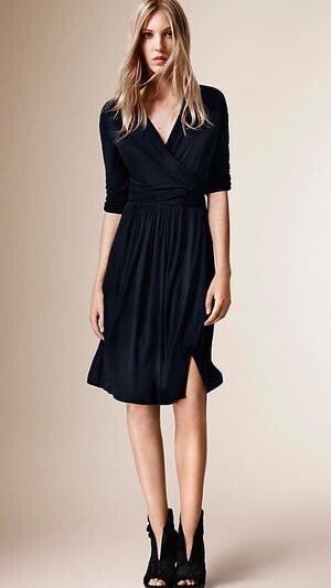 BURBERRY Robe portefeuille en jersey