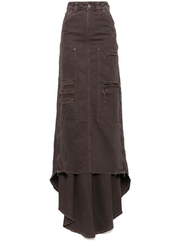 VAQUERA distressed skirt