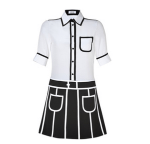 Moschino Black/White Combo Dress
