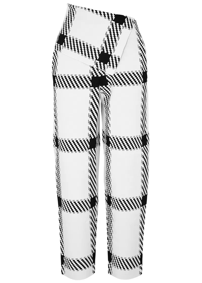 Stella McCartney Check-Intarsia Trousers