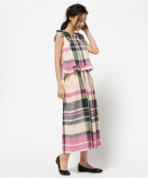 franche lippee Summerチェックコンビネゾン