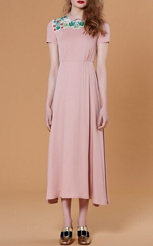VIVETTA Blush Magnolia Midi Dress