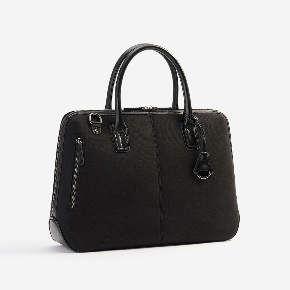 TRANSIC 本革×CORDURAブリーフケース ハンドル一体型