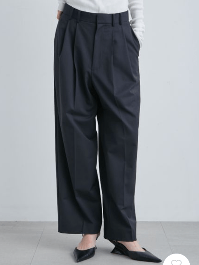 MIESROHE リラクシー2タックパンツ