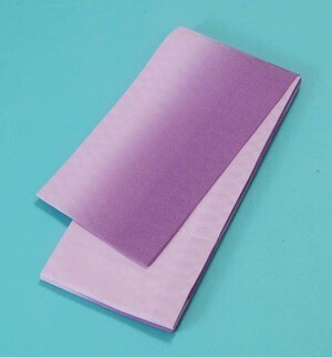 竺仙 浴衣帯（麻） ぼかし・変わり織 （紫系）